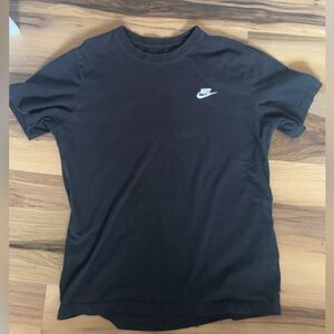 Nike Black Short Sleeve Tee with White Swoosh